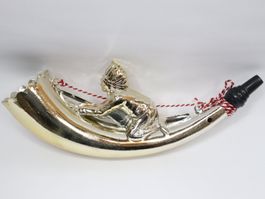 Vintage Indianer Tröte Horn Pfeife Trompete W. Germany