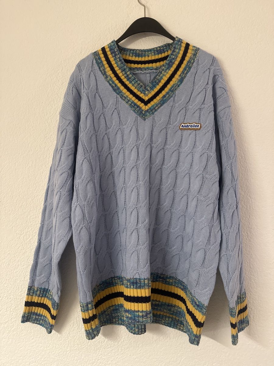 Pullover & Sweatshirts: Blauer Andreile Crews Strickpullover Gr. L – Neu (gemäss Beschreibung) aus Solothurn von Ib1a