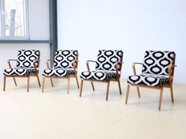 Mid Century Sessel von Selman Selmangic, neu gepolstert!