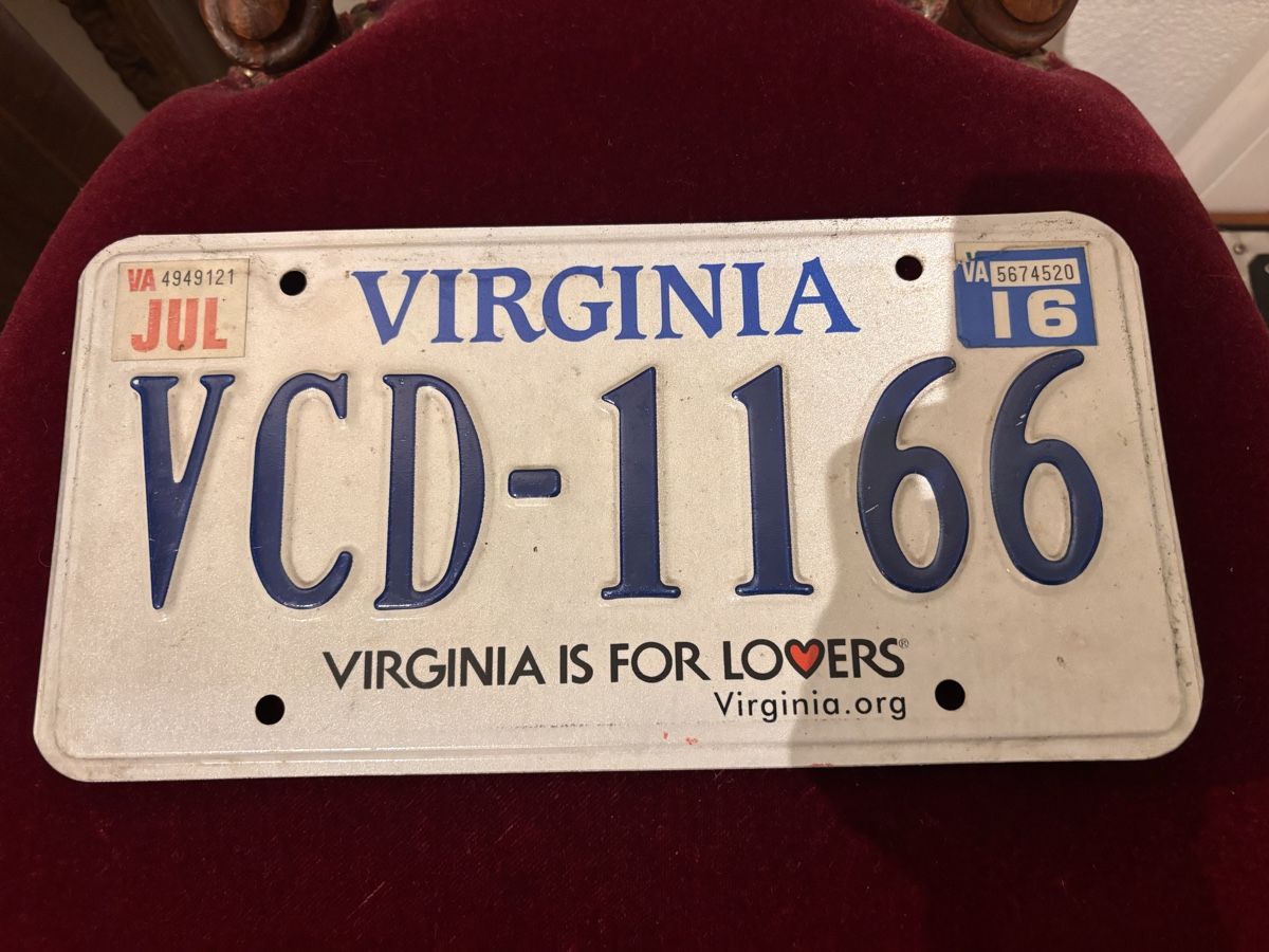 Insegne: Nummernschild USA-Virginia – Usato da Unterentfelden venduto da Nadineb23