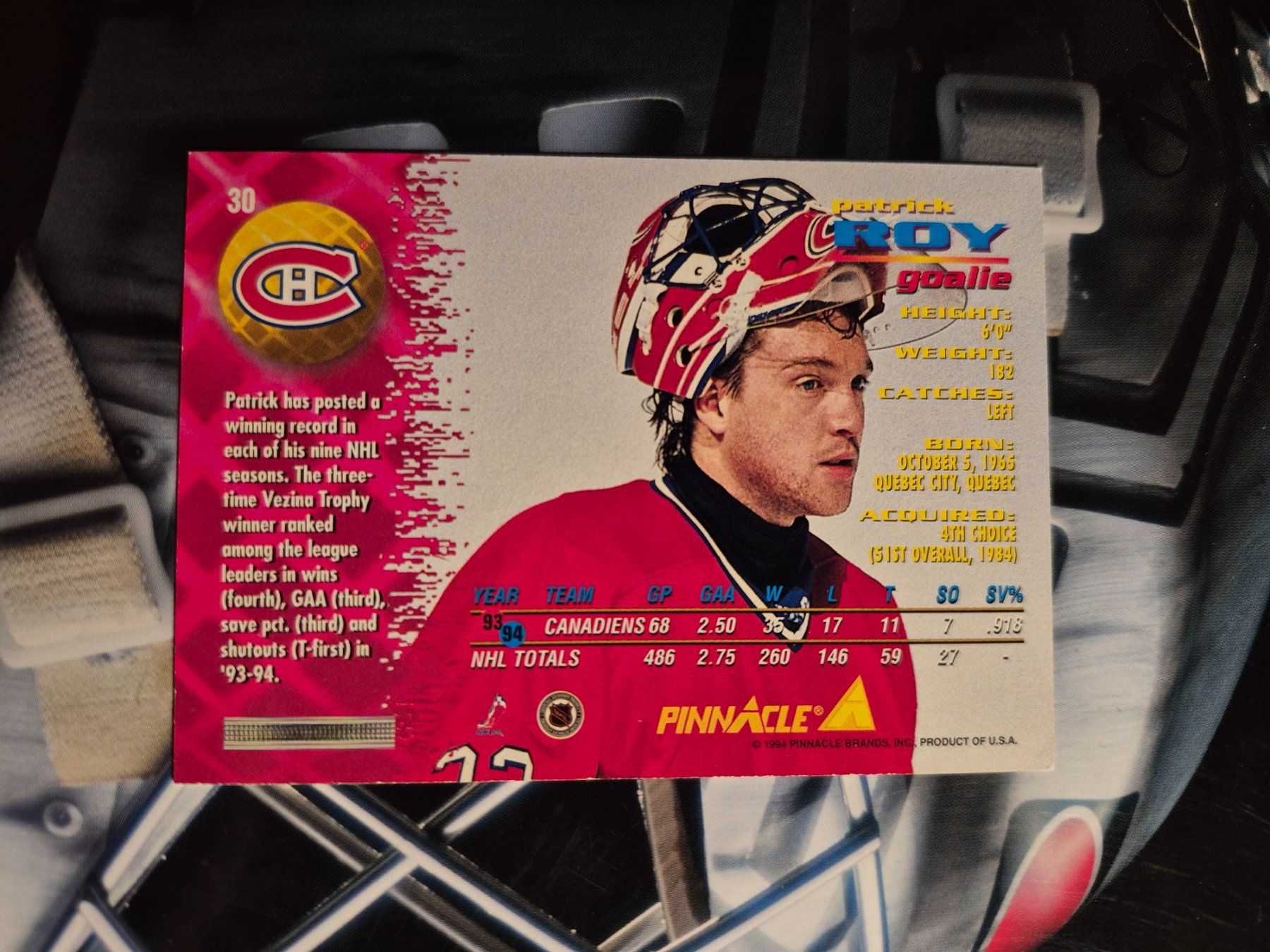 NHL Sammelbilder & Trading cards: NHL Patrick Roy Montreal Canadiens – Gebraucht aus Treiten von Sauber73 1