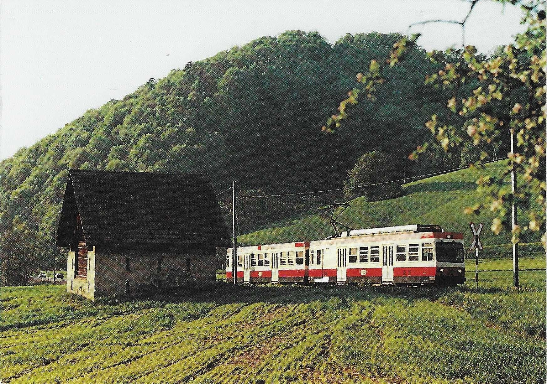 Cartoline postali: Pendelzug der Waldenburgerbahn vor Station Lampenberg – Nuovo (secondo la descrizione) da Rothrist venduto da Stranglehold
