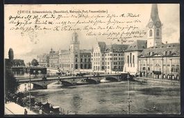 Zürich, Schwanenkolonie mit Bauschänzl