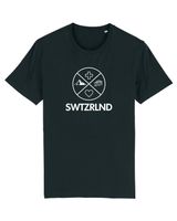 SWTZRLND Herren T-Shirt, schwarz, S Schwiiz Schweiz Swiss