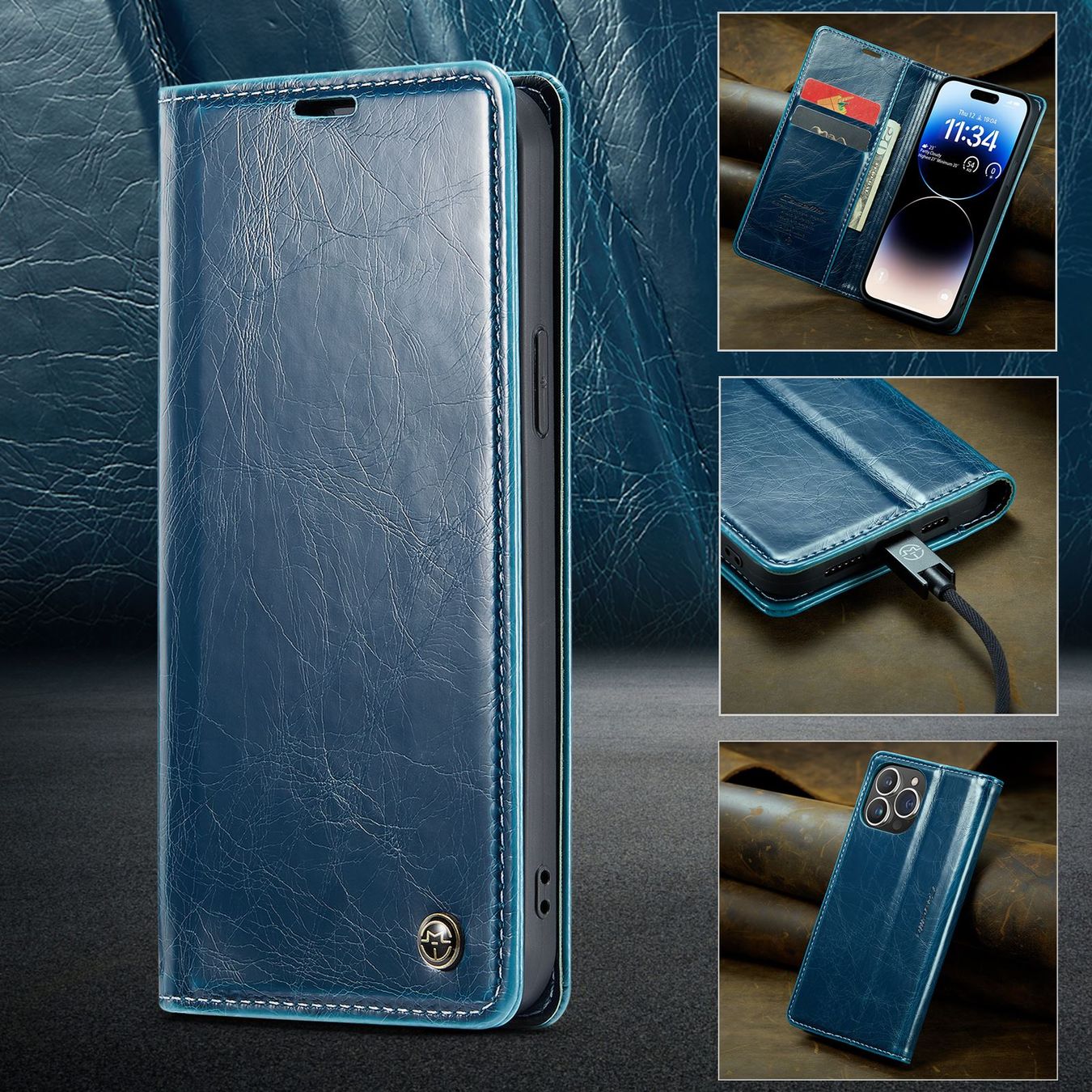 Coques & Protection écran: CaseMe iPhone 14 Pro Max Leder Case – Neuf avec emballage d'origine à Zürich par Store-247 1