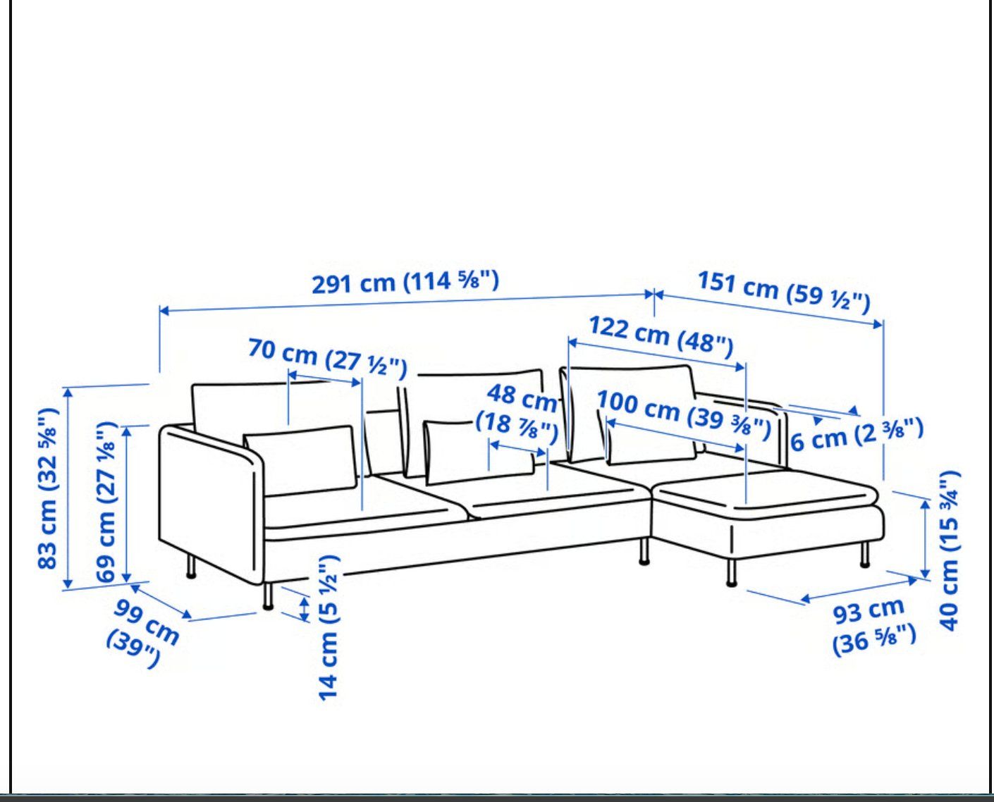 Ikea Sofas: IKEA SÖDERHAMN 3‑seat + chaise Gunnared beige – D'occasion à Zürich par kri_s7wd 5