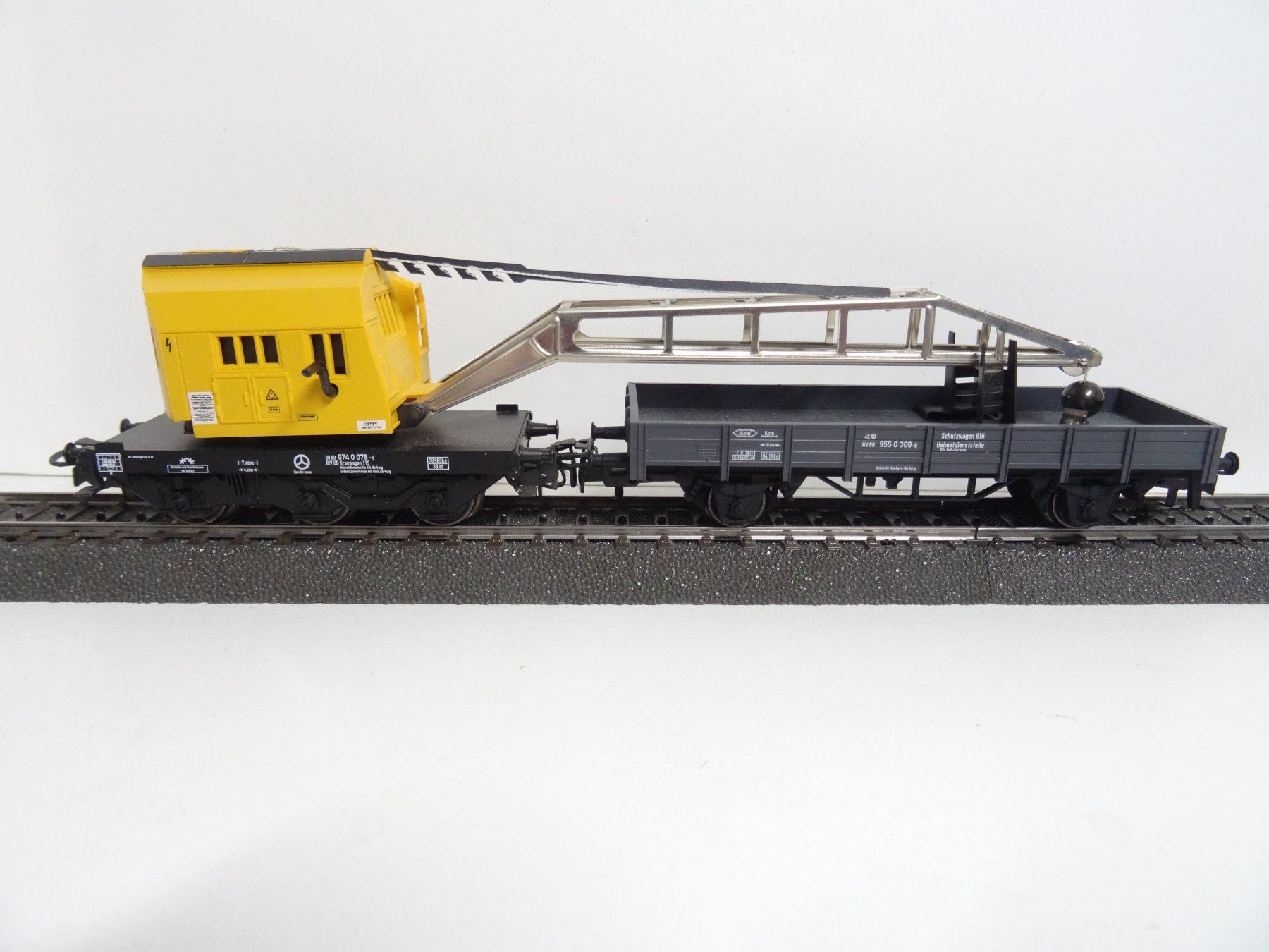 Märklin Modellini di ferrovie: Märklin H0 4671 Kranwagen-Set – Usato da Hochdorf venduto da Teger02 3