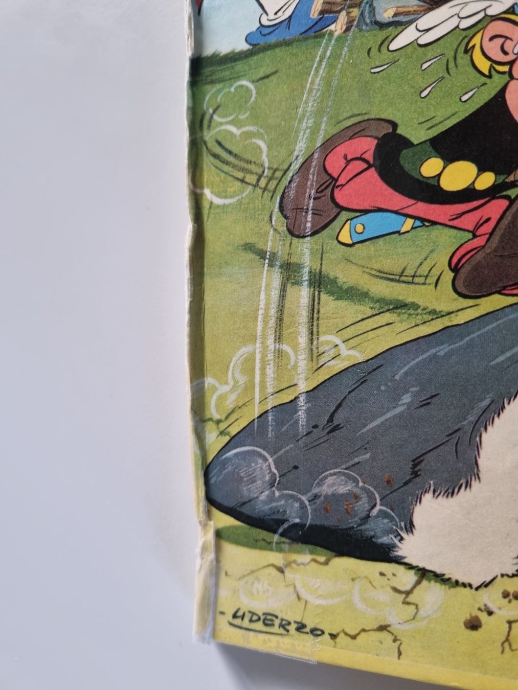 Fumetti: BD Astérix Le Combat des Chefs, 1966, couverture abîmée. – Difettoso da Echandens venduto da Dicot 4