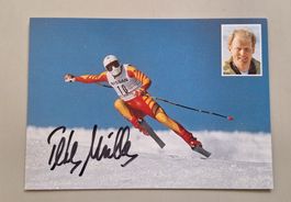 LG/ Autogrammkarte Peter Müller Skirennläufer Werbung SBV