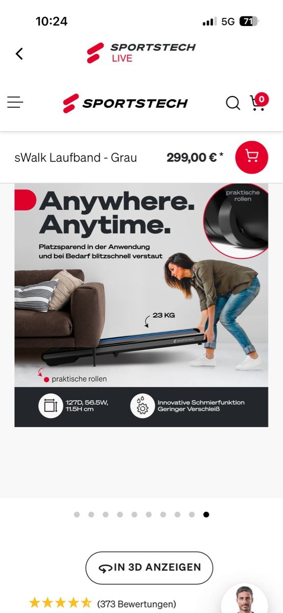Hometrainer: Sportstech sWalk Laufband – Nuovo (secondo la descrizione) da Emmen venduto da ste_9r56 4