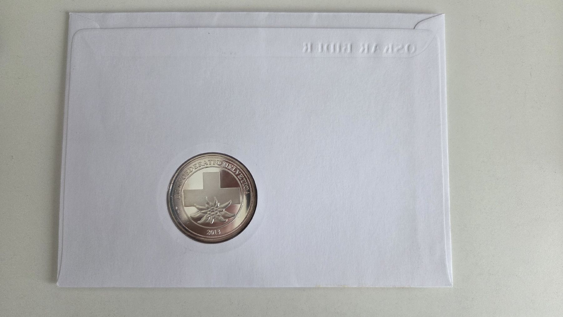Medaglie: 2013 Medallienbrief Oscar Bider – Usato da Arni AG venduto da Moth68 1