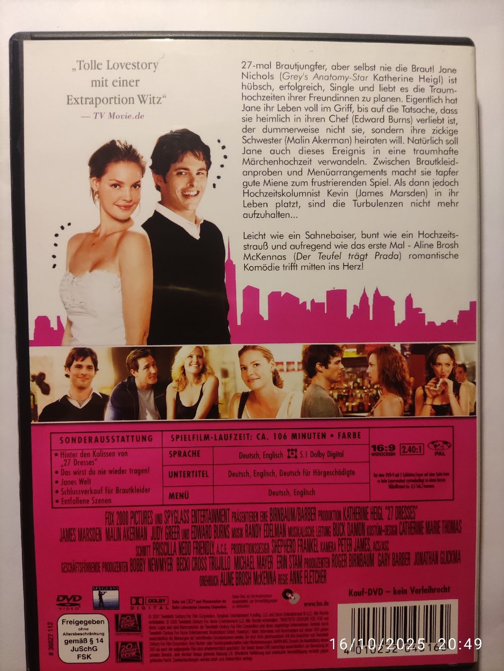 Tutti i DVDs: 27 Dresses – Usato da Basel venduto da Alacant 1