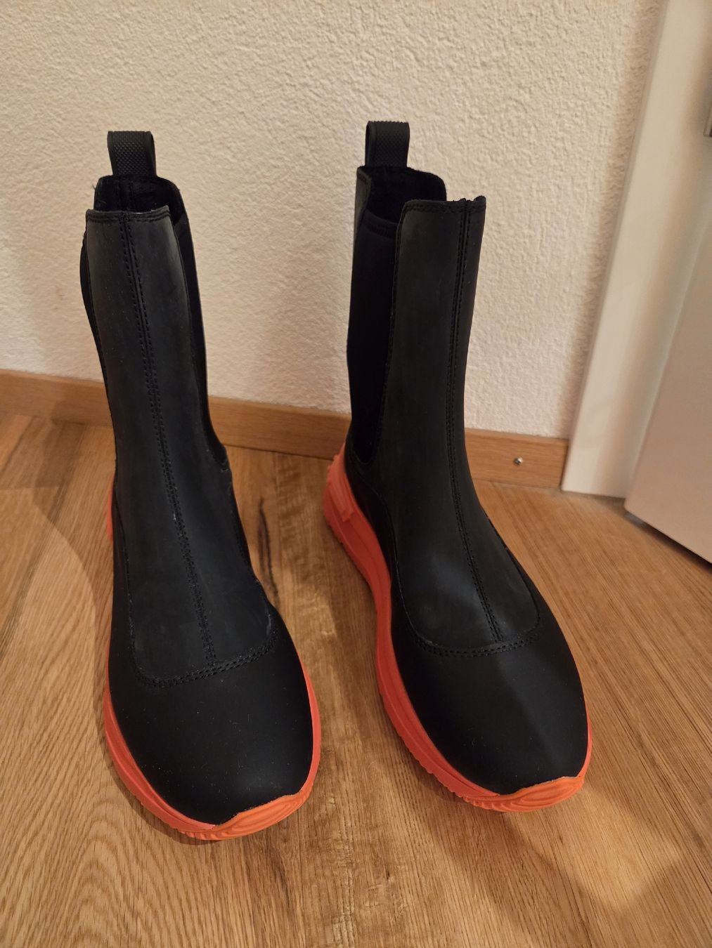Calvin Klein Damenschuhe: Calvin Klein Jeans Stiefel schwarz orange – Neu (gemäss Beschreibung) aus rheineck von plumeria10