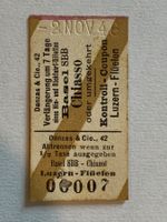 SBB Edmondson Karton Billett 1946