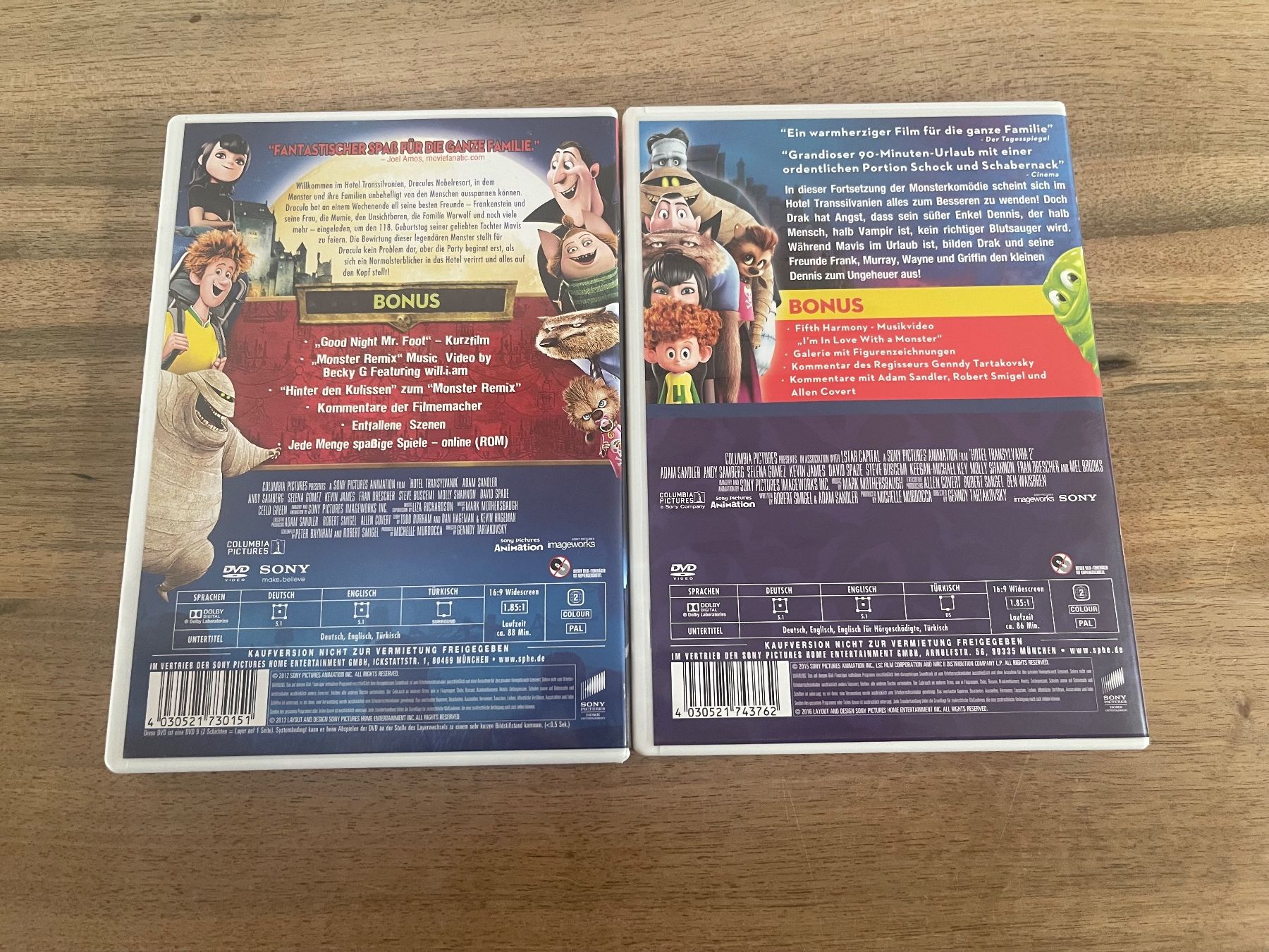 Tutti i DVDs: Hotel Transsilvanien Teil 1+2 – Usato da Aarau venduto da Aurora0810 1