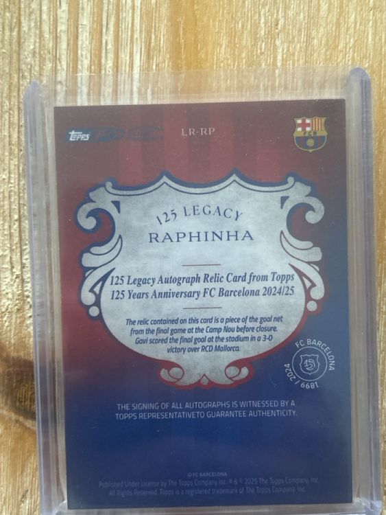 Topps Raphinha Auto/50 Goalnetz (Neu (gemäss Beschreibung)) in ...