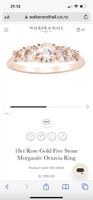 Morganite Roségold Ring Gr 51 NEU
