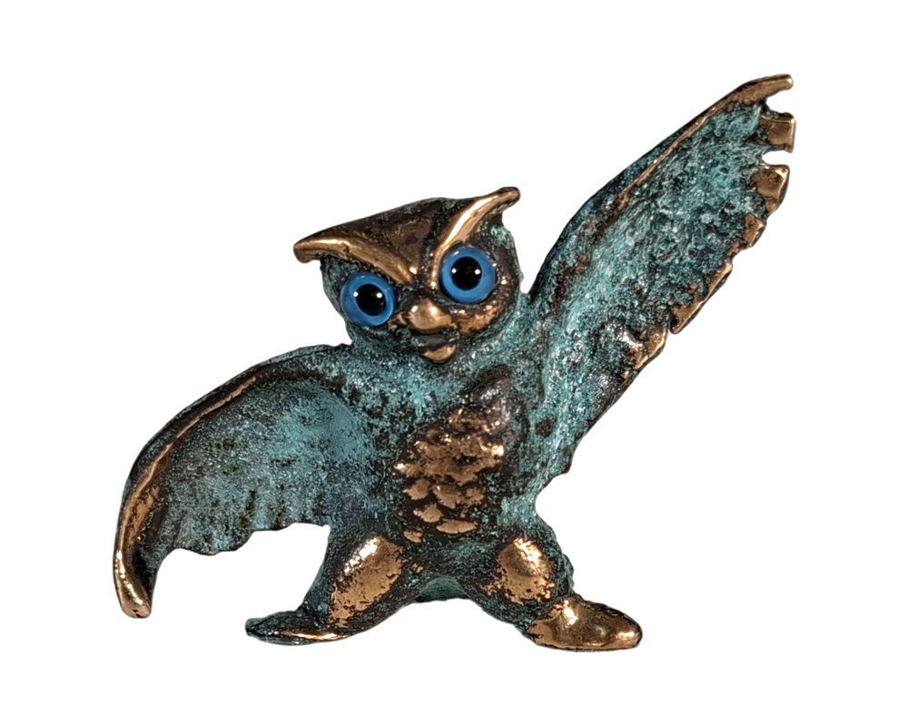 Figurines: Handgefertigte Eulen Dekorationsfigur – D'occasion à Wil SG par Restwert_Wil