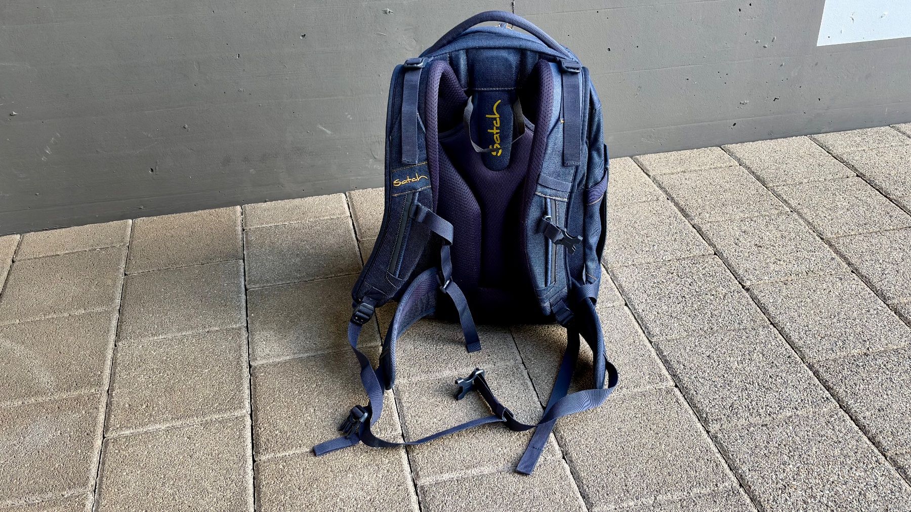 Satch Borse & Zaini: Satch Pack Schulrucksack 3-teilig Denim Blue – Nuovo (secondo la descrizione) da Arni AG venduto da CLIMBIM 3