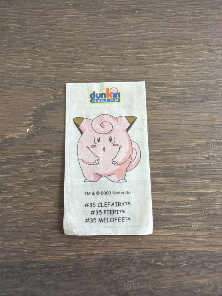 Pokémon Carte collezionabili: Pokemon Dunkin Bubble Gum Clefairy – Usato da Binz venduto da leo_bzh5