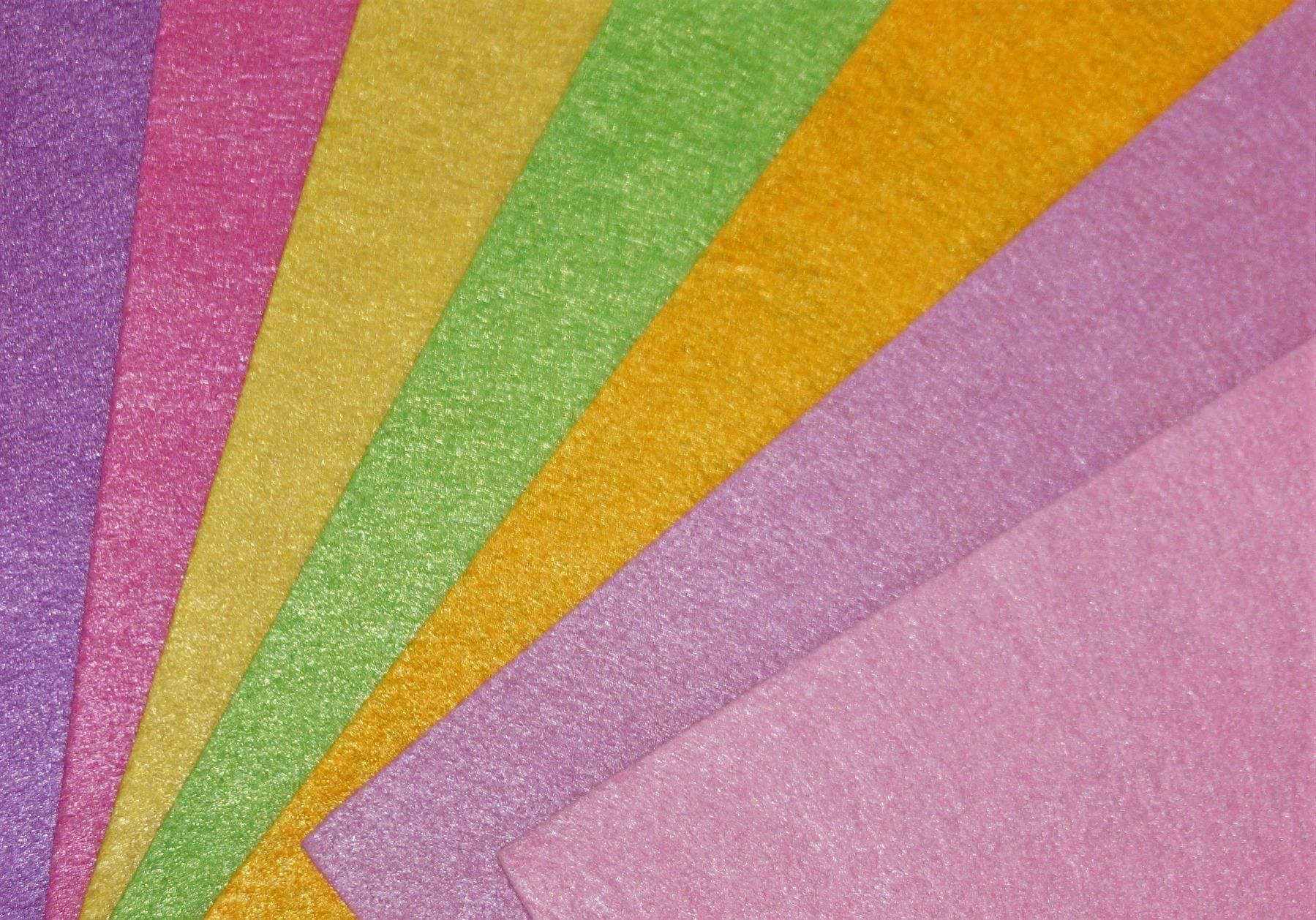 Tessuti: BASTELFILZ-SET, 7 Farben, 30x30 cm Set 9 – Nuovo (secondo la descrizione) da Langenthal venduto da flowersNbirds 3