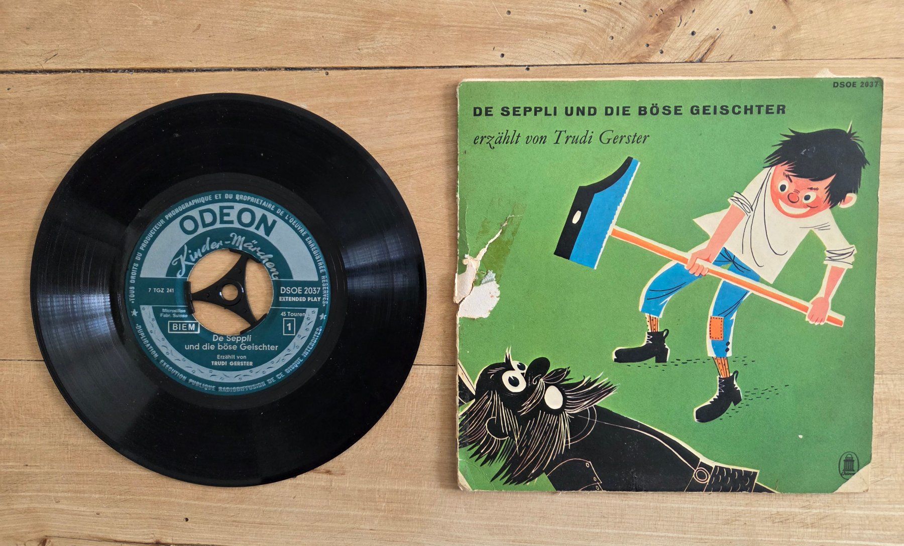 Vinyles: 8 Schweizer Märchenplatten M45, 6 davon mit Originalumschlag – D'occasion à Dübendorf par Cheibeguet 5