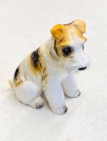 SCHIRMER Foxterrier Porzellan Hundefigur Vintage 50er