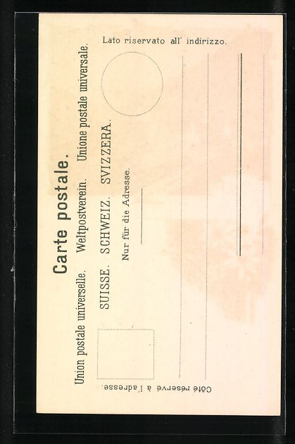 Ansichtskarten: Litho Hospenthal, Generalansicht mit Geb – Gebraucht aus Berlin von bartko-reher 1