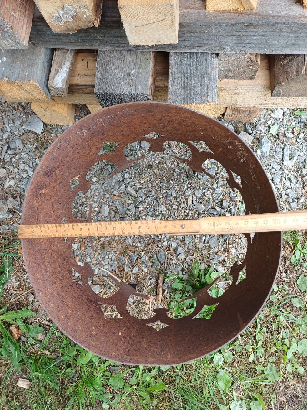 Alle Dekorationen: Krone Eisen Rost 30 cm Durchmesser  – Gebraucht aus Därligen von Musle73 2