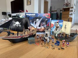 PLAYMOBIL Set: Piratenschiffe mit Leuchtturm