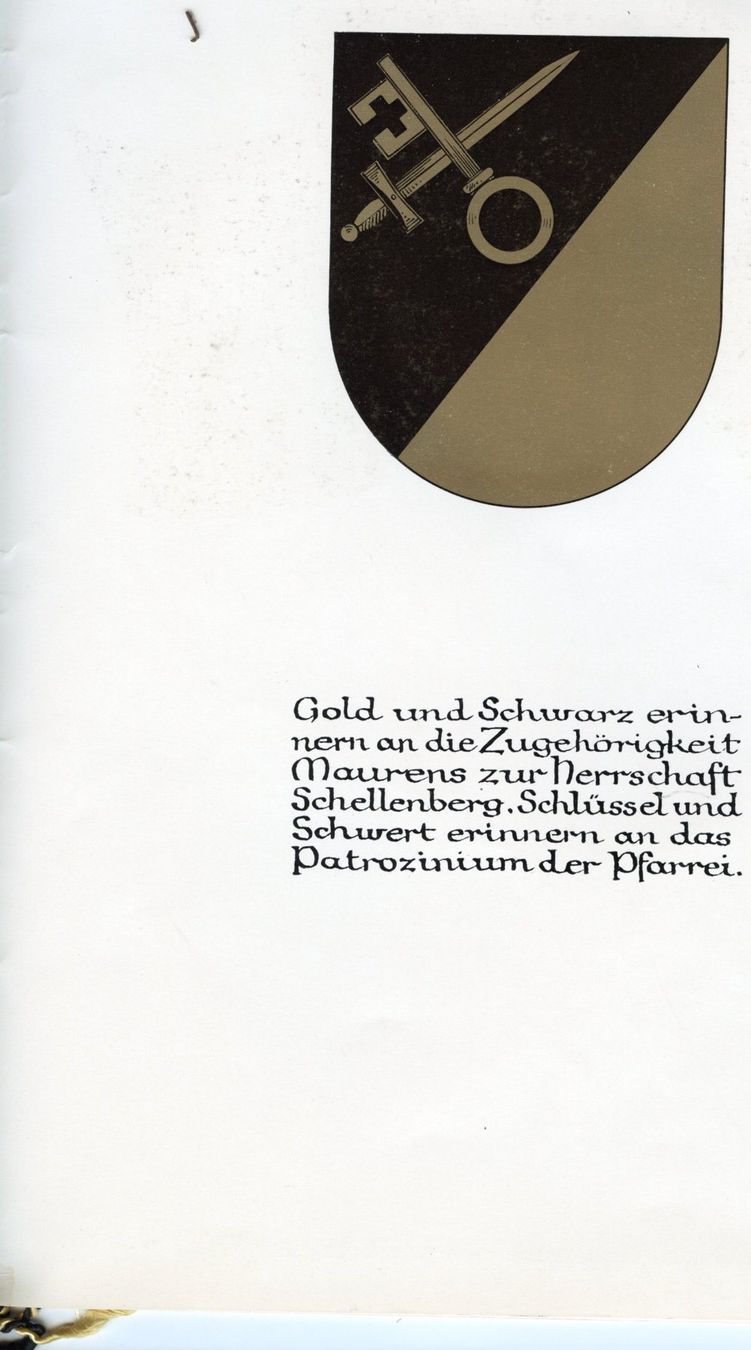 Dokumente: Wappenurkunde Mauren Liechtenstein – Gebraucht aus Ruggell von spalkur42 6