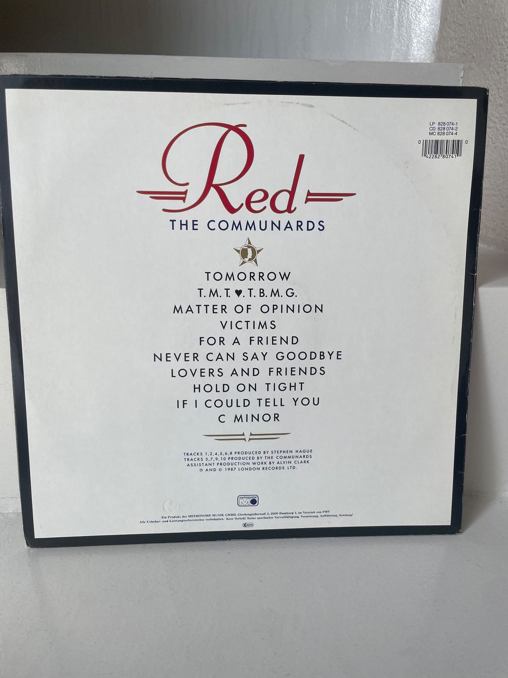 Dischi in vinile: Vinile - Red The Communards 33giri – Usato da Minusio venduto da Pink222 1