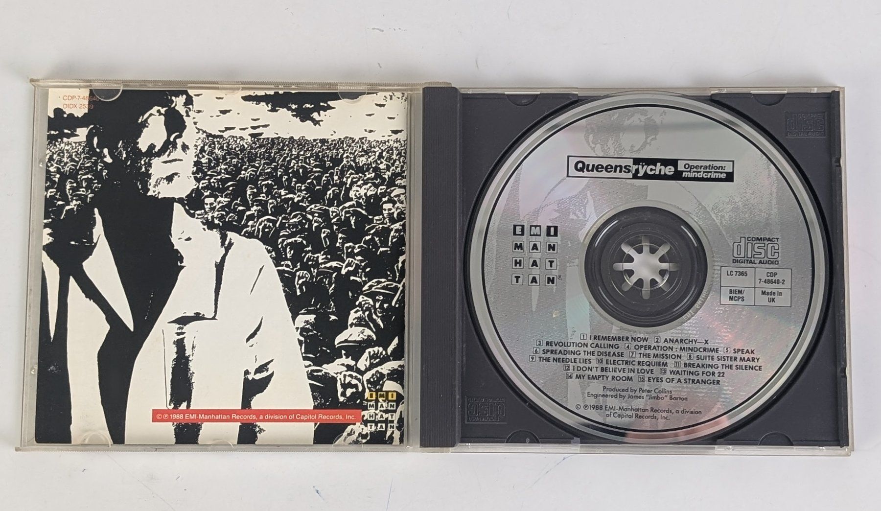 CD: Queensryche - Operation: Mindcrime - CD - Top – Usato da Zürich venduto da 1.Simon 2