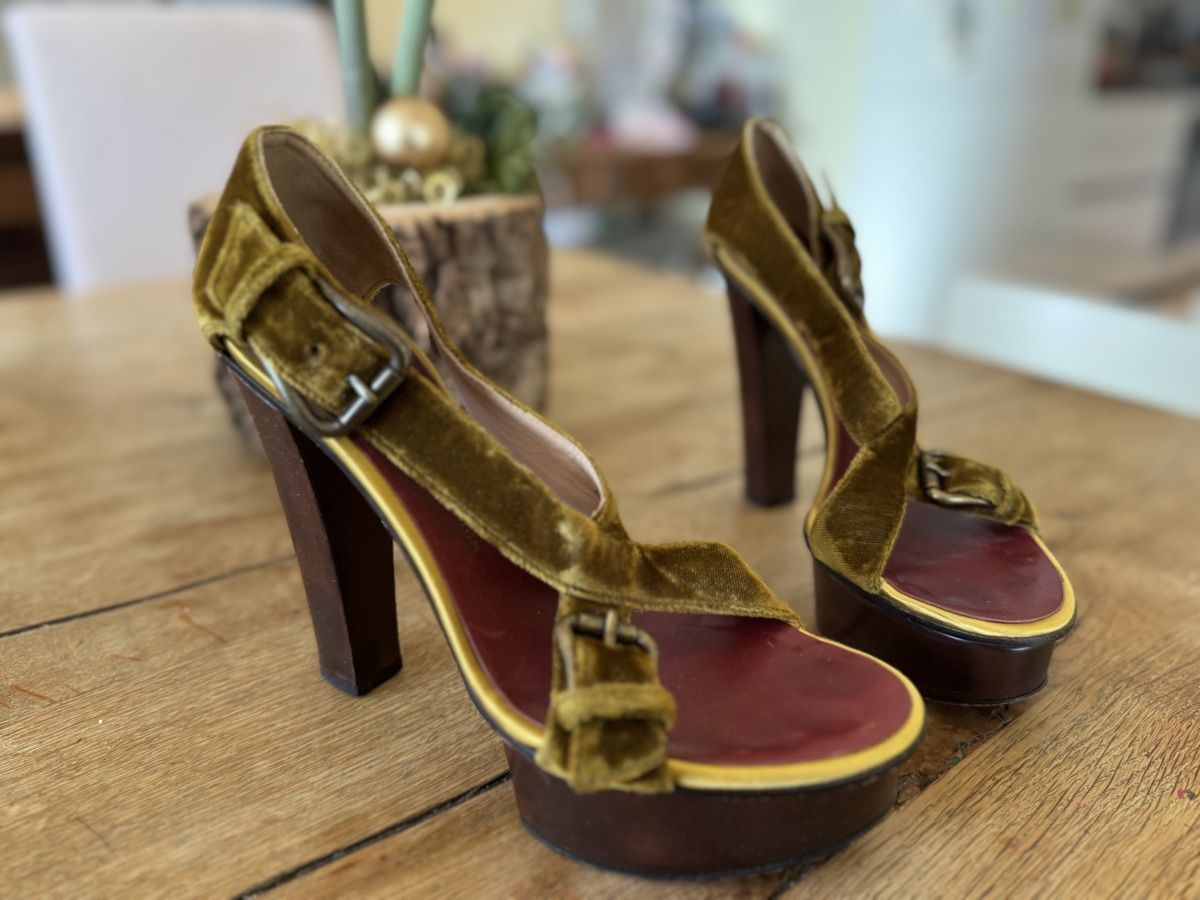 Zanotti Damenschuhe: Giuseppe Zanotti strappy block heel – Gebraucht aus Zürich von Turkeykitty 1
