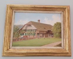 Gemälde - Berner Bauernhaus - Signiert