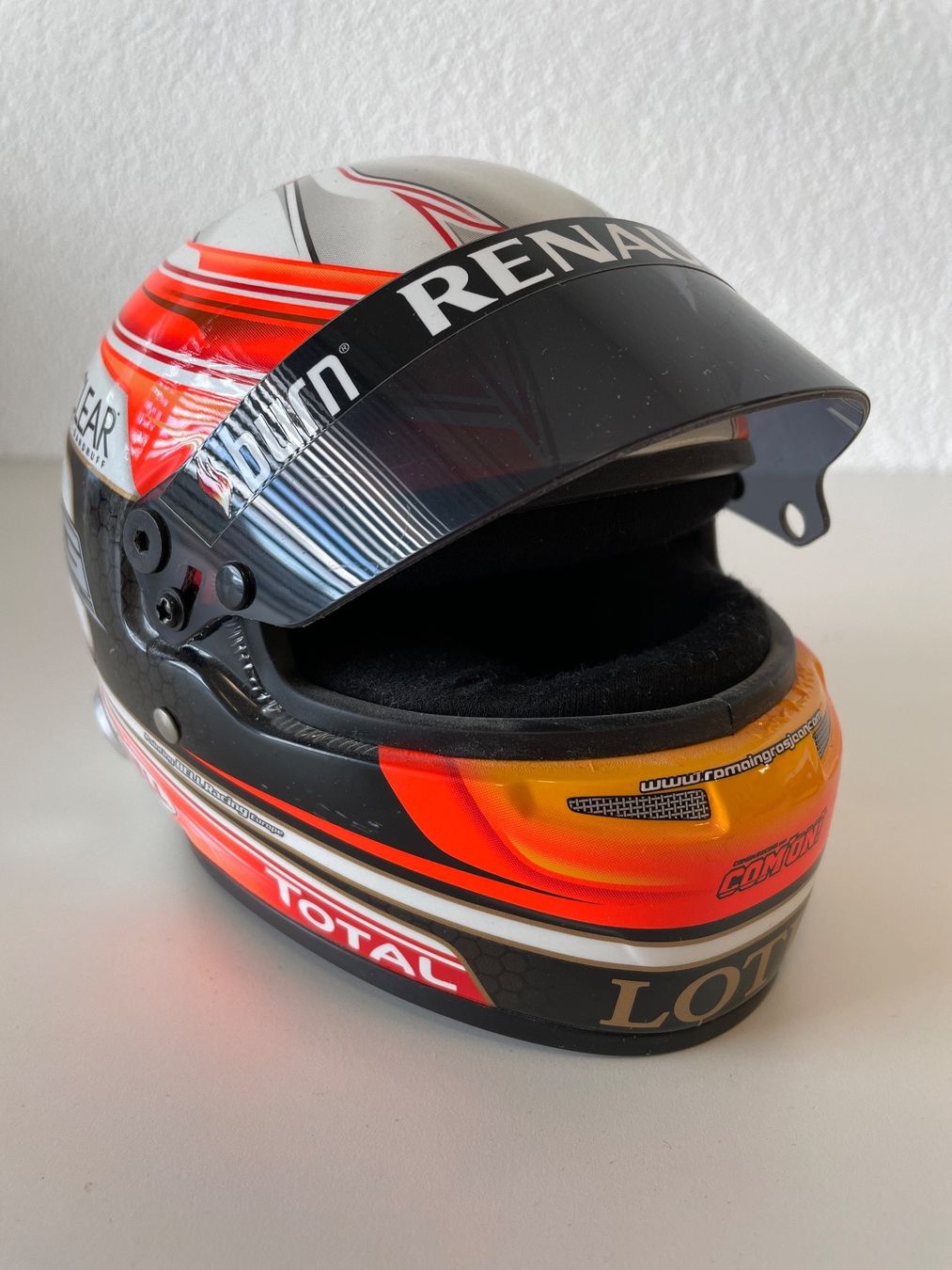 Casque formule 1 1/2 Lotus 2014 Romain Grosjean - Collection