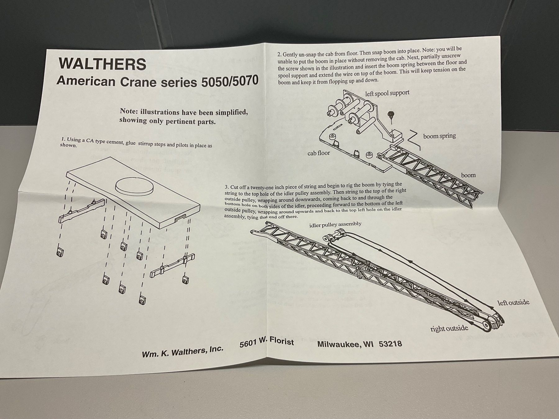 Walthers Modellini di ferrovie: USA- Schienenkran  H0  Walthers – Nuovo e nell'imballaggio originale da Nänikon venduto da R_rota 3