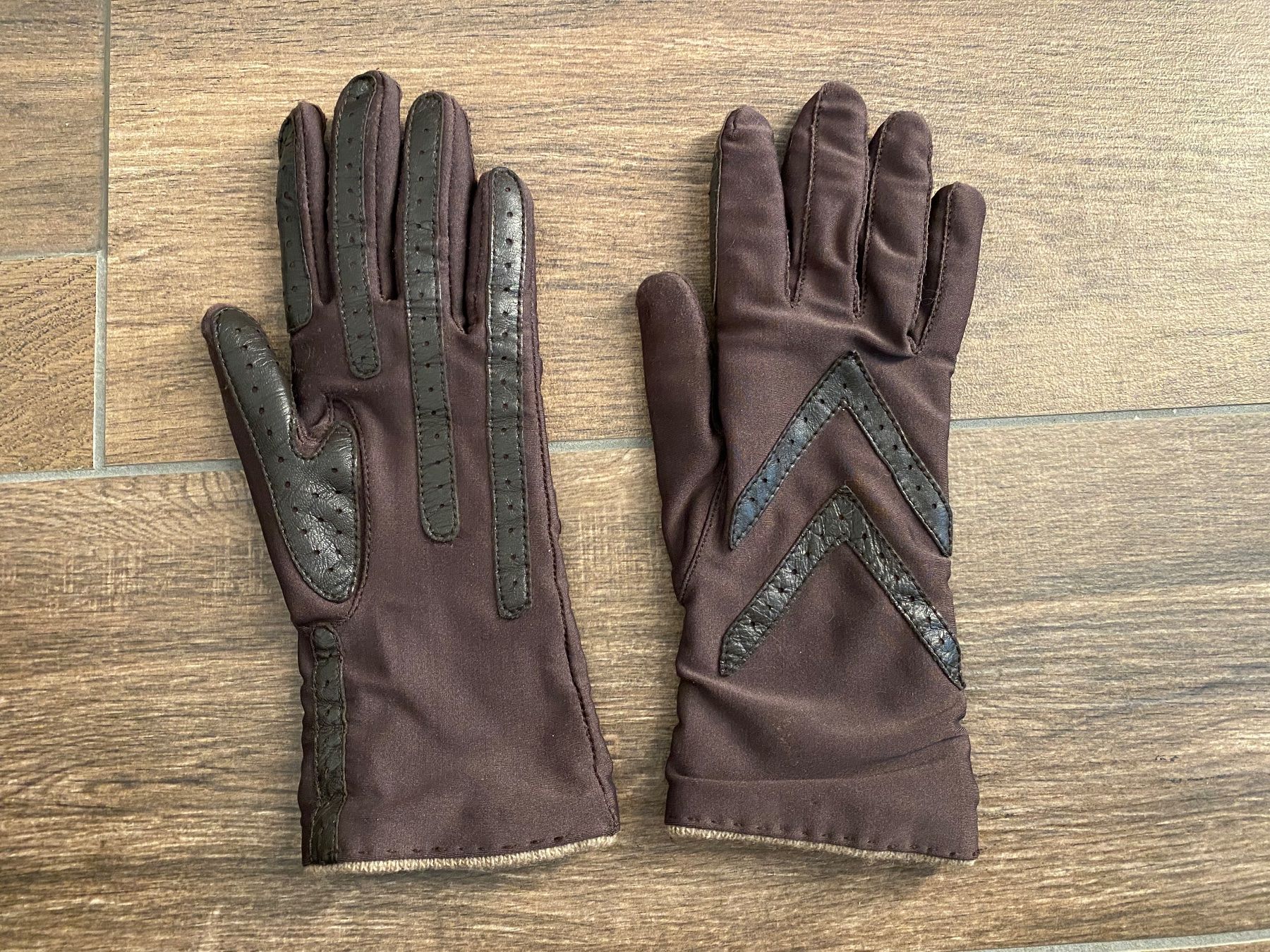 Gants & mitaines : Handschuhe mit Ledereinsatz braun Gr. 7 – D'occasion à Pratteln par a23_j2gs