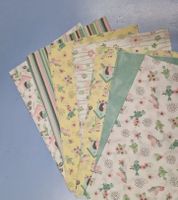 Tissus printaniers oiseaux, patchwork, DIY 🐦 🌸7 pcs