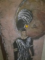 Wandbild Afrika Motiv auf Leinwand braun beige gut