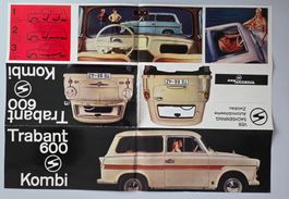 Trabant 600 Kombi - Seltenes Original-Prospekt - 1963