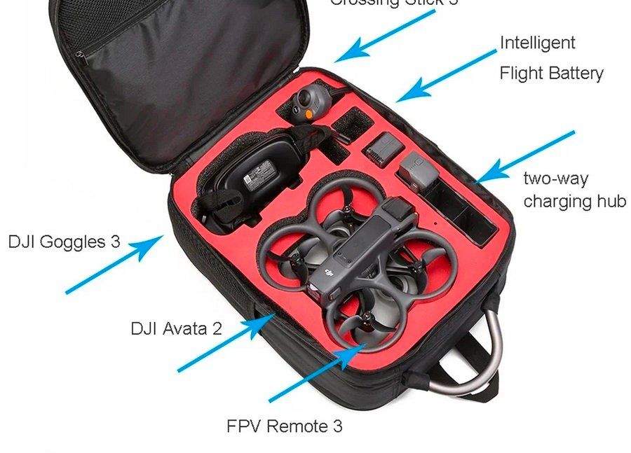 DJI RC Modellbau: Transport-Rucksack für DJI Avata 2 . Sac à dos – Neu (gemäss Beschreibung) aus Bussigny von SHOP-DRONE-UNIVERS 3