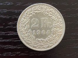 1 x 2 Franken Schweiz 1964 – zirkuliert
