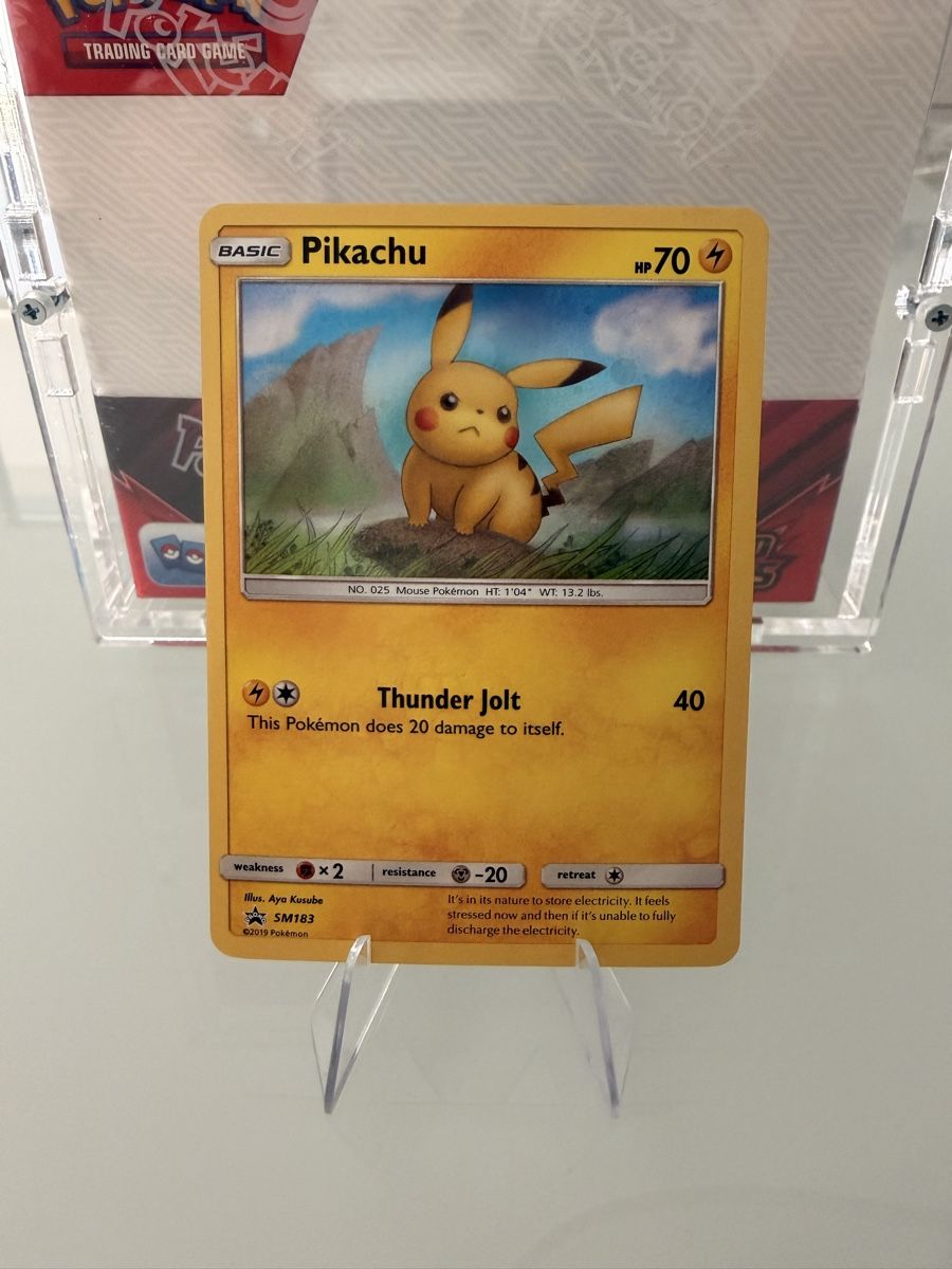 Pokémon Carte collezionabili: Pikachu SM183 PROMO ENG – Nuovo (secondo la descrizione) da Locarno venduto da mar_z75x