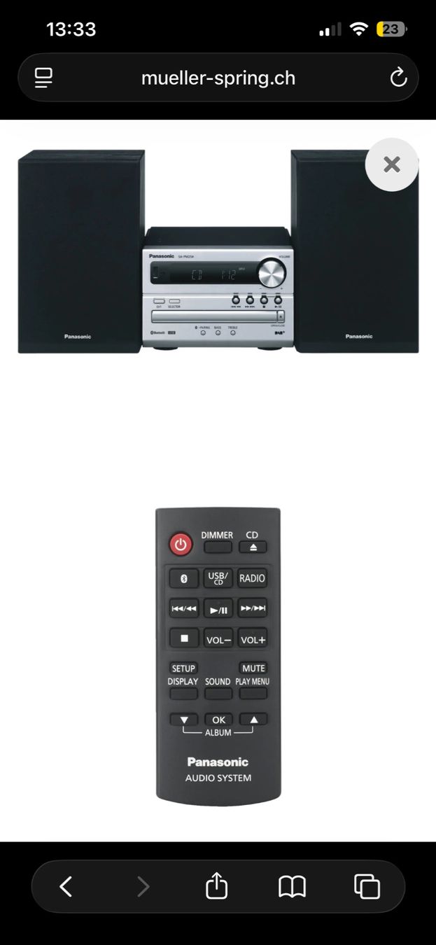 Panasonic Lettore multimediale & Streamer: Stereoanlage – Usato da Zürich venduto da ZoraG 3