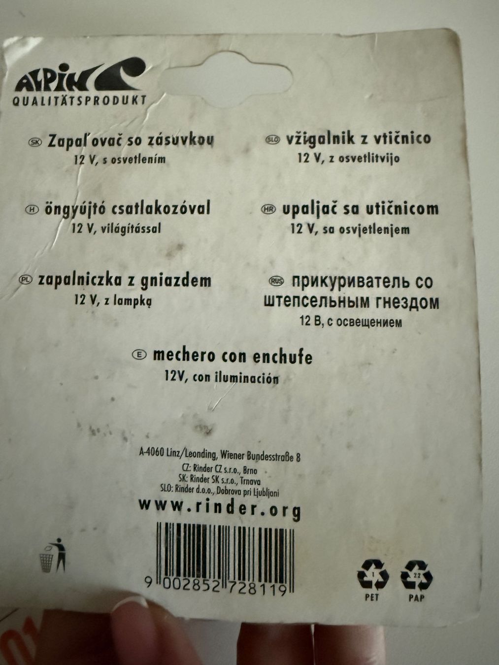 Tutti i ricambio: APIN Automatischer Zigarettenanzünder 12V – Nuovo e nell'imballaggio originale da Altendorf venduto da Elenaneagu22 1
