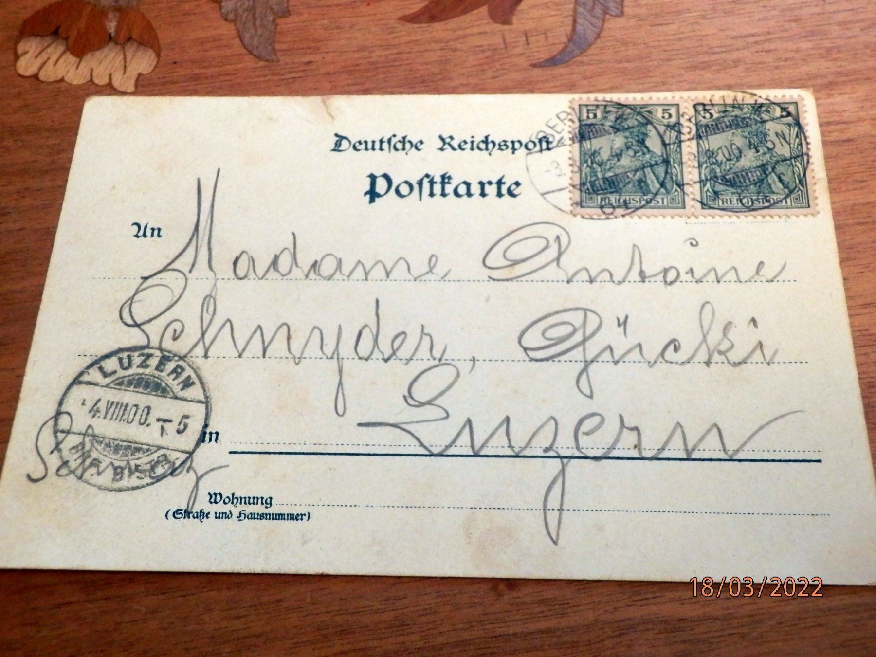 Cartoline postali: AK, Litho, Gruss aus Berlin nach Luzern – Usato da Ueberstorf venduto da dinbau 2