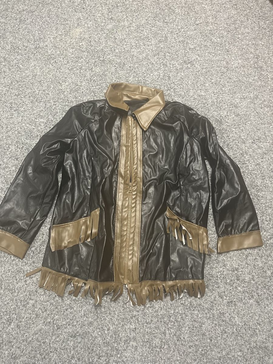 Costumi: Retro Kunstleder Jacke mit Fransen, Western Style. – Usato da Seon venduto da Sonnenblume95 1