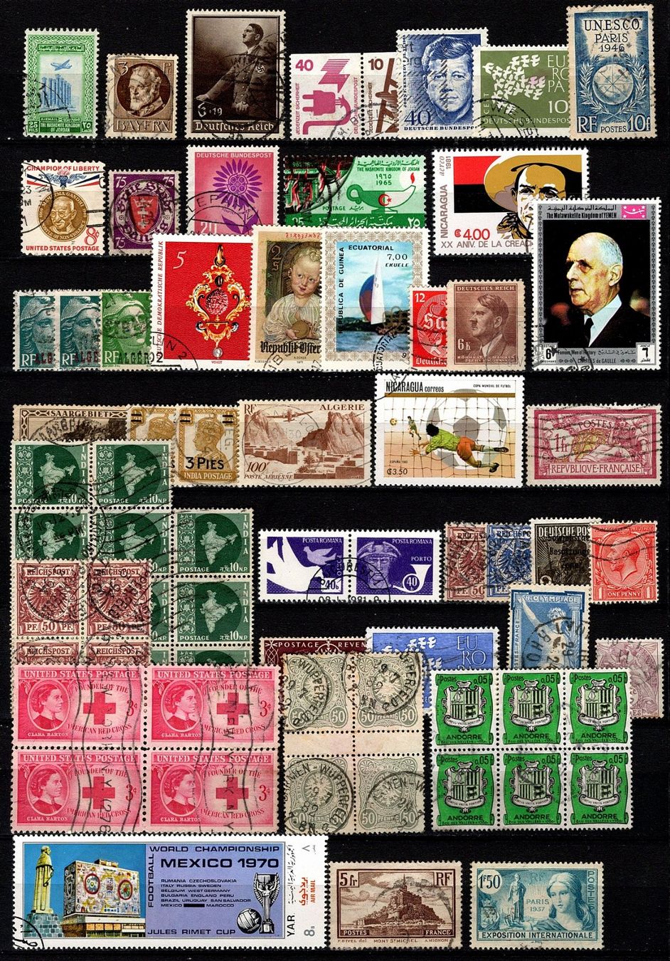 Alle Briefmarken: Sammlung Welt (825) – Gebraucht aus Burgdorf von blinky01