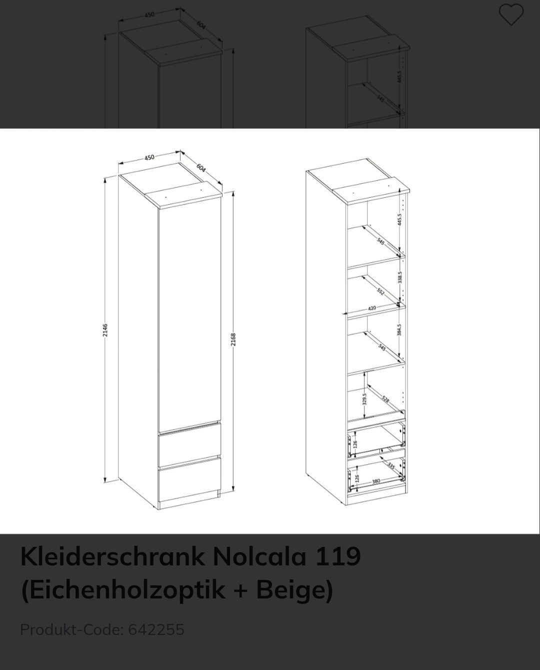 Armoires: Neuer Schrank – D'occasion à Adliswil par menielm 1